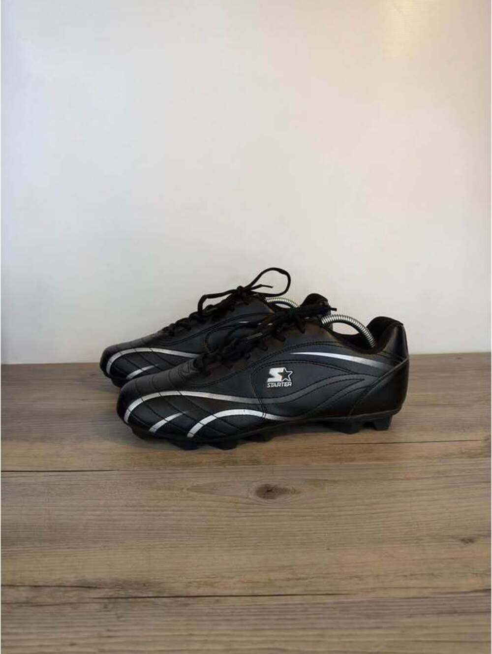 Starter Black and Silver Baseball Cleats Men's Size 10.5